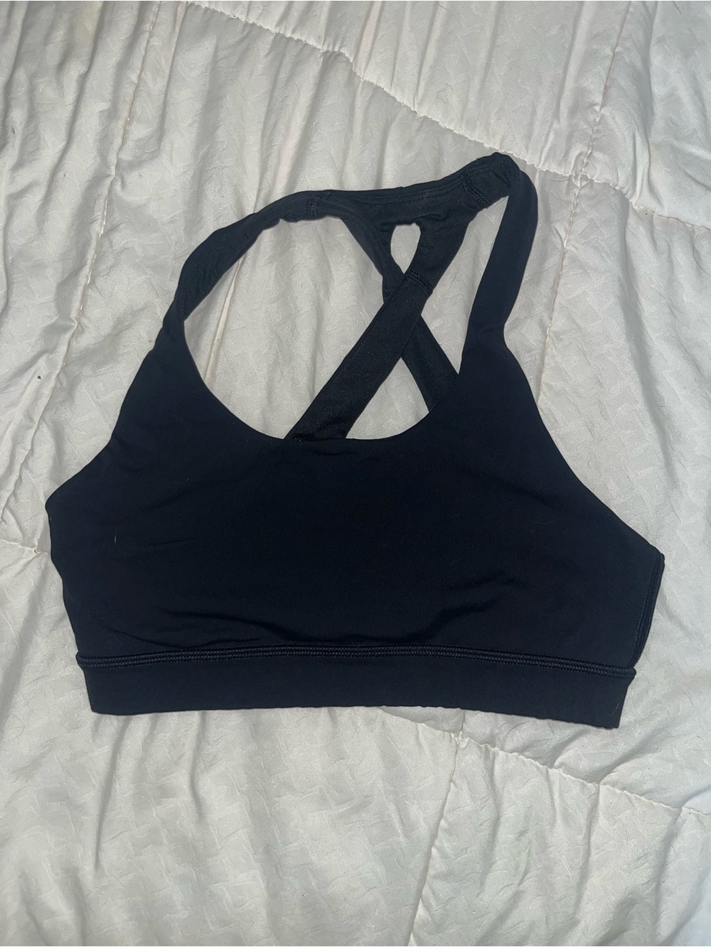 lululemon athletica Black Cross-Back Sports Bra